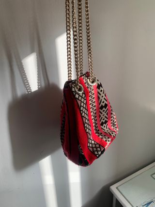 Bolso tipo saco colorido