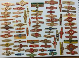 lote n 18 cantidad 75 vitolas antiguas