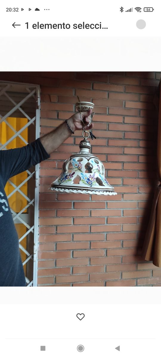 Lampara de cerámica