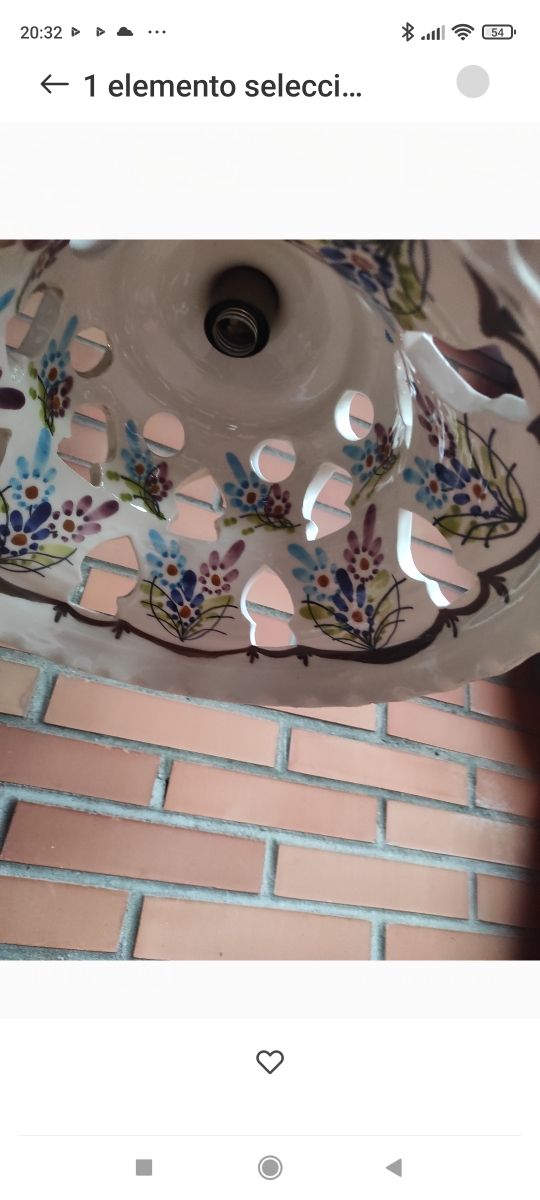 Lampara de cerámica