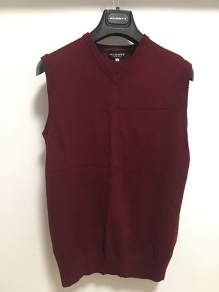 Chaleco de punto Alcott rojo