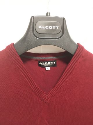 Chaleco de punto Alcott rojo