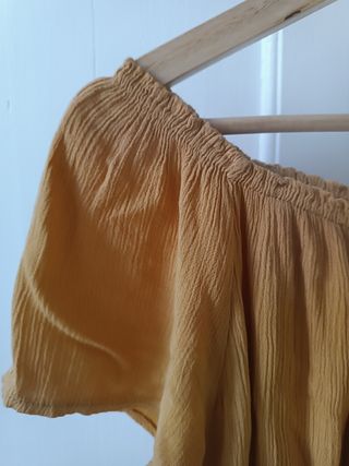 Blusa escote elástico (hombro descubiert
