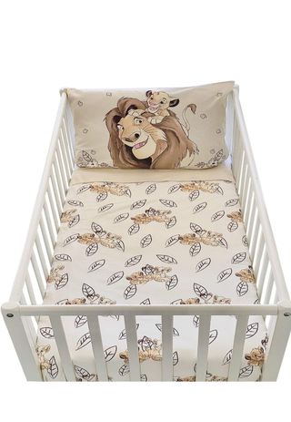 colcha cuna reversible rey leon