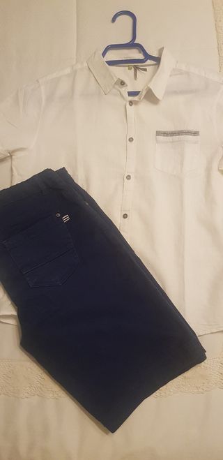 Conjunto de pantalon y camisa niño