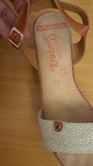 Sandalias de cuña 