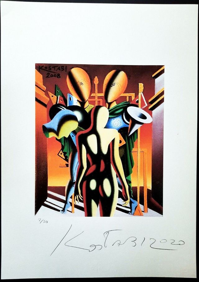 Mark Kostabi - Sin título, 2020 - Edición limitada