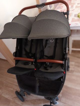 Carrito de bebe gemelar