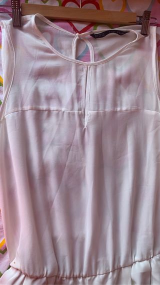 Mono blanco Zara mujer.