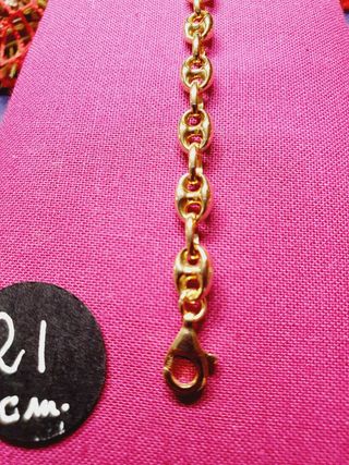 Pulsera Calabrote 21.Oro 18kl. TAMBIÉN CADENAS