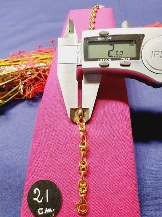 Pulsera Calabrote 21.Oro 18kl. TAMBIÉN CADENAS