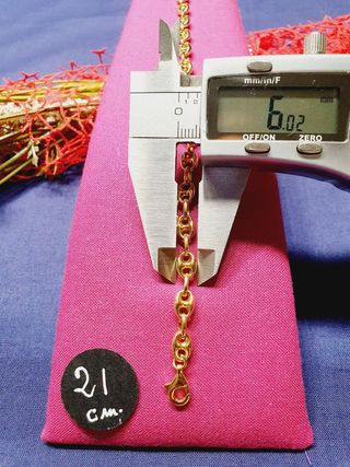 Pulsera Calabrote 21.Oro 18kl. TAMBIÉN CADENAS