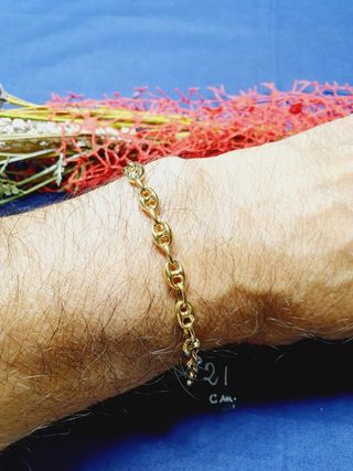 Pulsera Calabrote 21.Oro 18kl. TAMBIÉN CADENAS