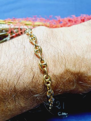 Pulsera Calabrote 21.Oro 18kl. TAMBIÉN CADENAS