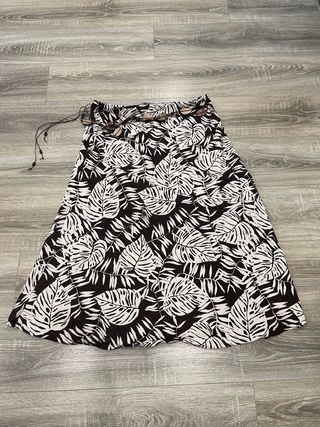 Falda estampada larga