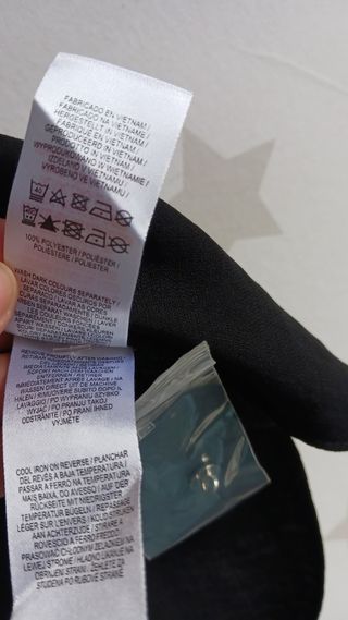 Camiseta Negra Talla 40 Negra