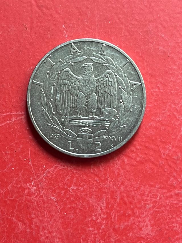 Moneta 1939 - Emanuele III - 2 Lire