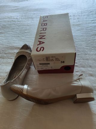 vendo zapatos piel mujer sabrinas 38