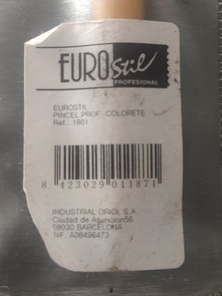 Pincel Colorete Profesional Eurostil.