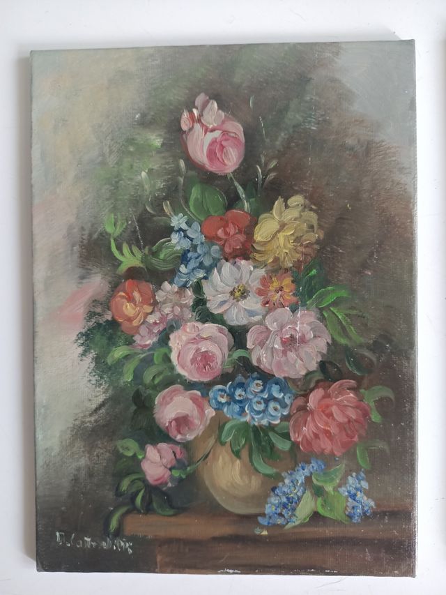 Coppia quadretti dipinti a mano