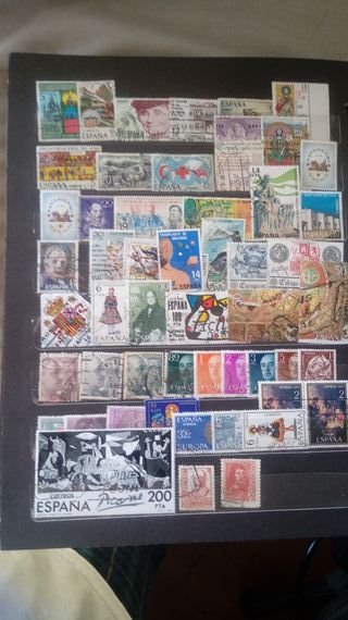 ESPAÑA LOTE DE 310 SELLOS USADOS SEGUN FOTOS.