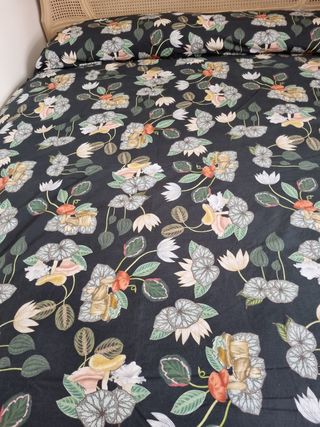 Funda nórdica motivos vegetales