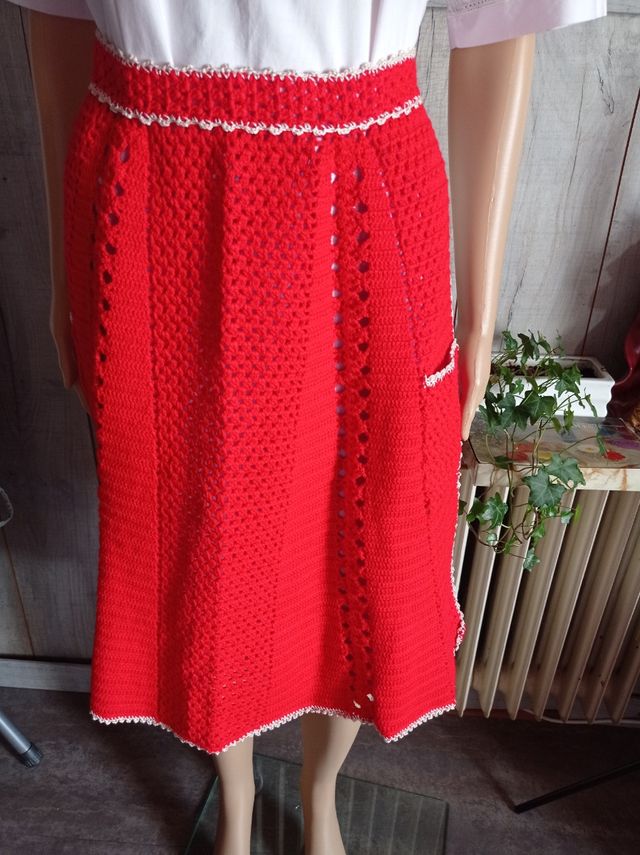 Antiguo delantal ganchillo crochet