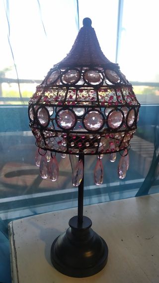 Candelabro forja y resina