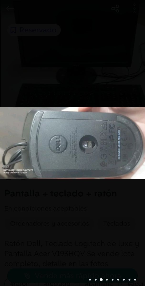 Pantalla+teclado+ratón 