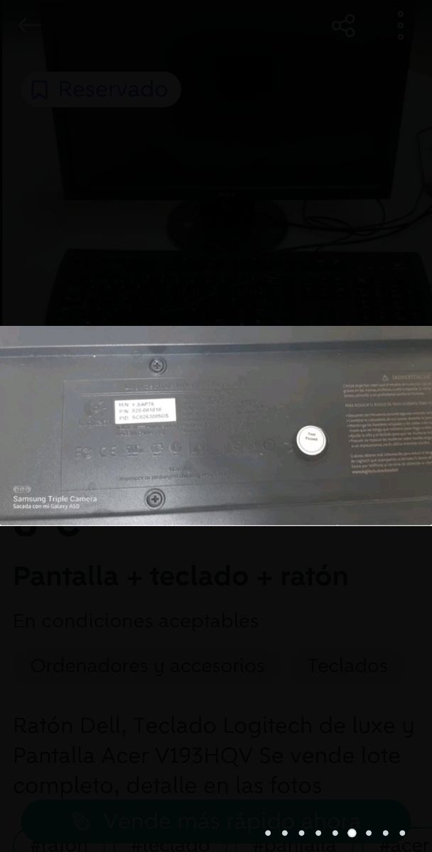 Pantalla+teclado+ratón 