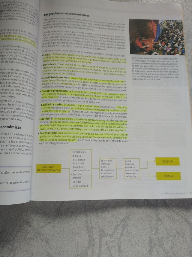 Libro de economía 1° de Bachillerato