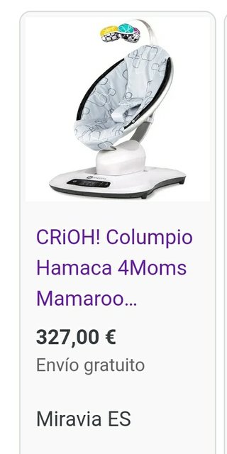 Hamaca bebé mamaroo 4 moms
