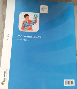 Libro de texto matemáticas primero ESO