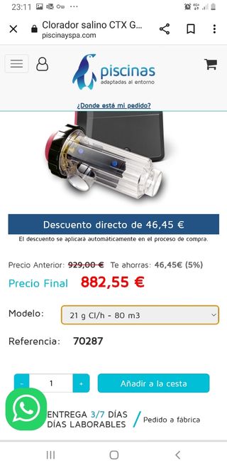 clorador salino, limpiezas e instalaciones
