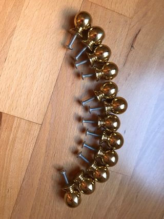 Tiradores dorados (14 unidades)