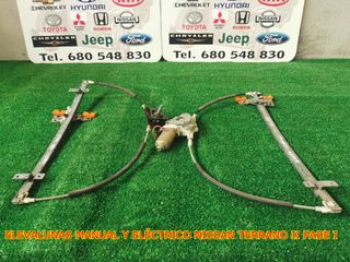 ELEVALUNA MANUAL Y ELÉCTRICO NISSAN TERRANO II