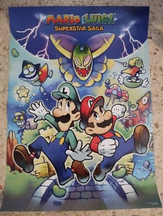 Poster Mario y Luigi Gameboy 