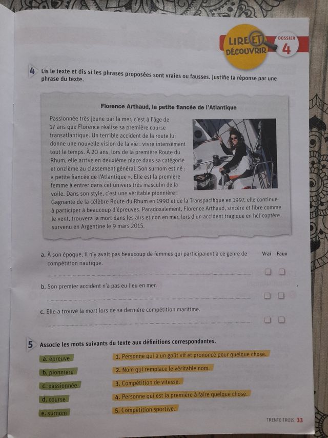 Libro de francés Promenade 4ESO