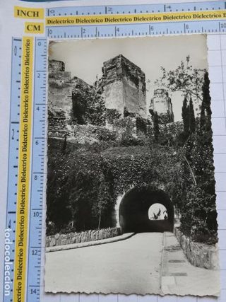POSTAL DE MÁLAGA. AÑOS 30 50. JARDINES DE GIBRALFA
