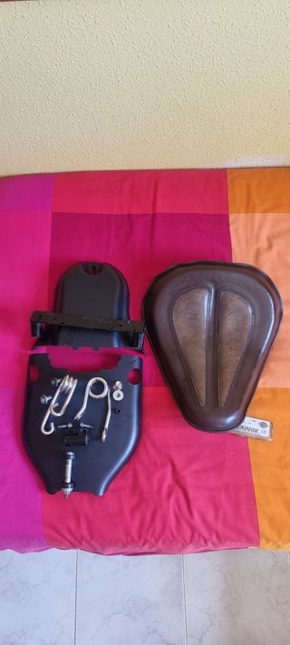 Asiento harley davidson cuero
