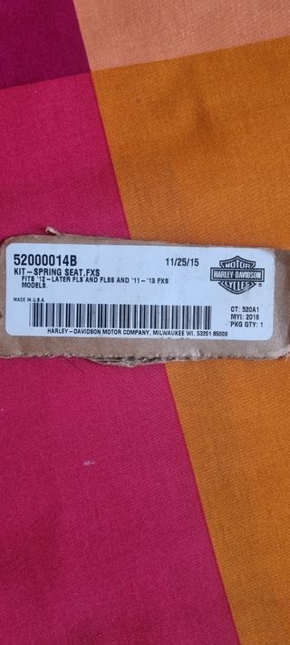 Asiento harley davidson cuero