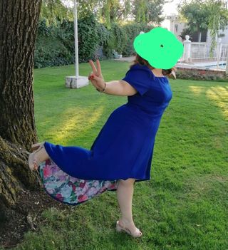 vestido azul para eventos