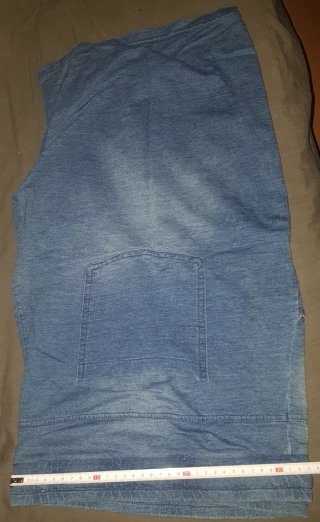 Pantalón 2 corto vaquero bermudas rizo algodón