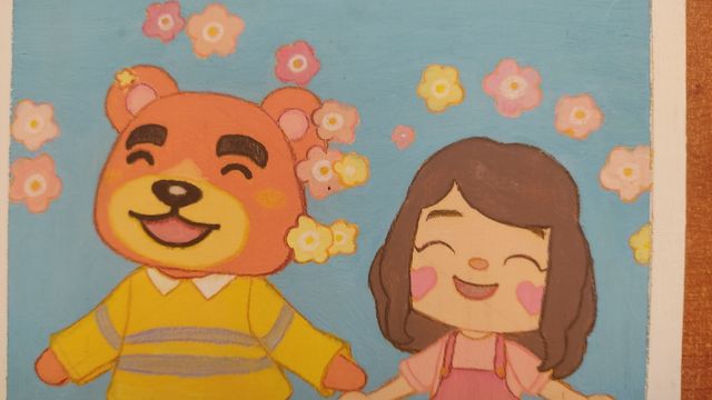 Cuadro Teddy Animal Crossing ACNH