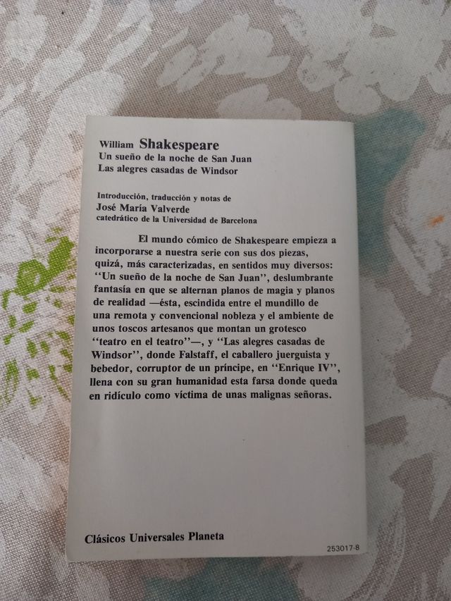 Libro un sueño de la noche de san juan