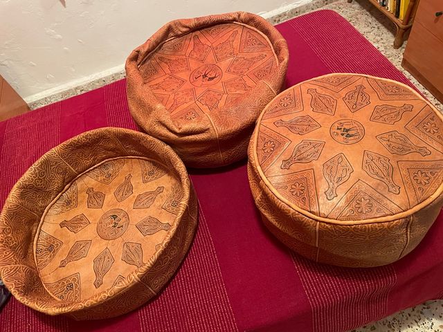 Pufs de piel (marruecos)