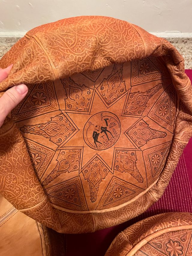 Pufs de piel (marruecos)