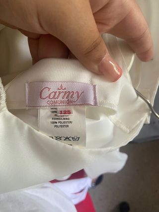 Vestido de comunión sencillo