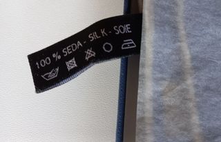 Pañuelo largo fular de seda estampado