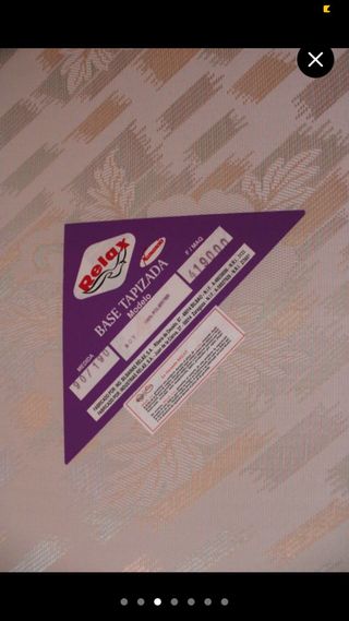 Colchón 90x190 + base tapizada